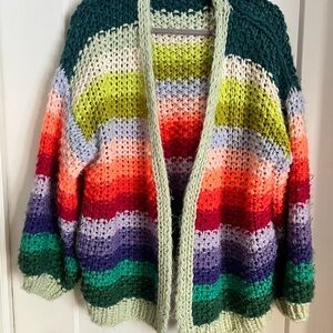 Multicolor Chunky Knit Women's Sweater